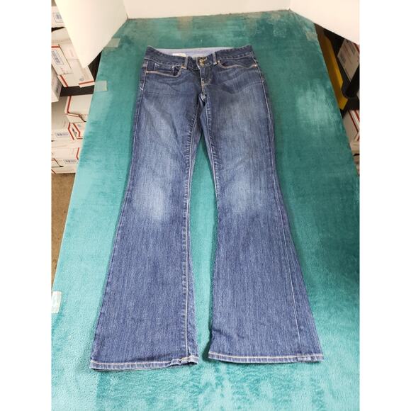 Gap Jeans Size 2 Petite Womens Blue Stretch Pants Denim Mid Rise Perfect Bootcut - Picture 2 of 13